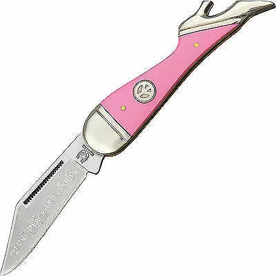 Rough Rider Pink Small Lady Le Kb114 Stainless Clip Blade Folding Knife 3 1/4"