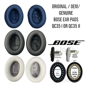 Cojín para orejas auténticas originales FABRICANTE DE EQUIPOS ORIGINALES para Bose QuietComfort QC25 QC35 QC15 QC2 - Imagen 1 de 7
