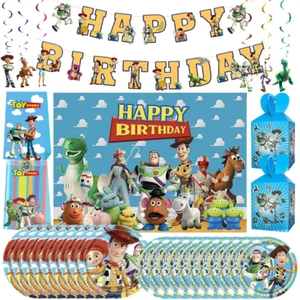Toy Story Birthday Party Decorations, Banner Balloons Cake Toppers Party UK - Picture 1 of 45