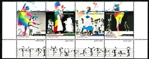 ISRAEL 2007 Stamps Strip DANCING - VARIOUS DANCE MOVEMENTS  MNH (Very Nice) - Picture 1 of 1