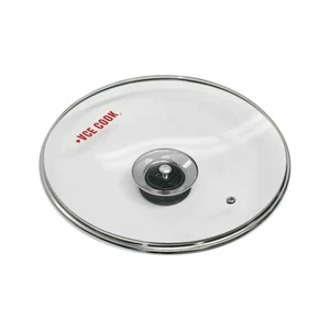 10 Zoll Ersatz Hartglasdeckel für Bratpfanne, Pfanne mit hitzebeständigem Griff - Bild 1 von 4