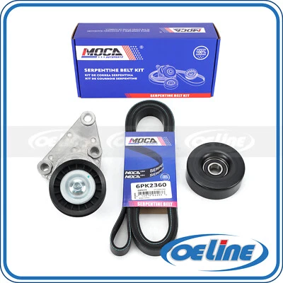 Serpentine Belt Component Kit for Chevrolet Express Silverado GMC Sierra Yukon - Image 1 of 4