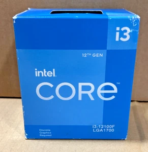 Intel Core i3-12100F Processor (4.3 GHz, 4 Cores, LGA 1700) Box - BX8071512100F - Afbeelding 1 van 10