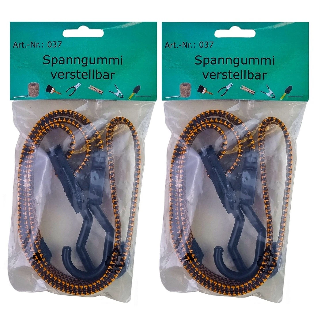 Spanngurte Mit Haken – 2 Stück, 2 M Verstellbar, Extra Stark Für Fahrrad, Motorrad & Gepäck