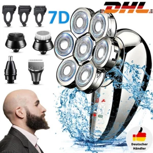 7D Glatzen Rasierer 5 IN 1 Herren Elektrisch Glatzenrasier Kopfrasierer Trimmer - Bild 1 von 13