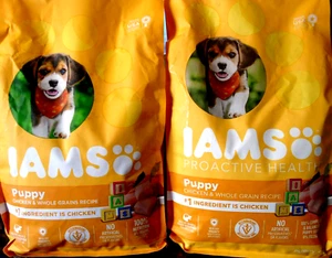 IAMS Proactive Health Chicken & Whole Grains Dry Dog Food for PUPPY 7 lb 2-BAGS - Picture 1 of 2