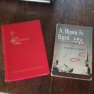 Vintage 1966 The United Methodist Hymnal Red Hardcover-Romeo Mi A Hymn is Born - Picture 1 of 12