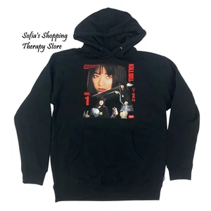 HUF Kill Bill Vol. 1 Gogo Yubari Hoodie Mens M Black Hoodie Pullover Sweatshirt - Picture 1 of 10