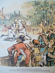1891 McKinley SCHUTZ Boxen Campbell FREIHANDEL internationales Publikum - Bild 1 von 3