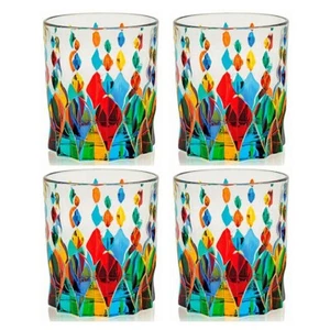 AMALFI STEMLESS WINE GLASS | OLD FASHIONED GLASS - SET OF FOUR - Picture 1 of 1