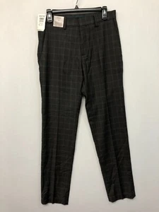 NWT Kenneth Cole Reaction Men Stretch Slim Fit Pants Size 30X32 Plaid B289 -3 - Picture 1 of 20