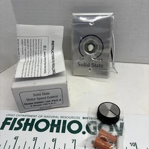 SOLID STATE MOTOR SPEED CONTROL KBWC-13K 3 AMPS-120 V.A.C. - Picture 1 of 5