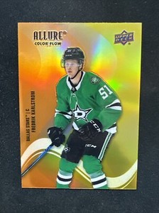 22-23 UD Allure Hockey Rookie Color Flow Orange-Yellow SF-91 Fredrik Karlstrom