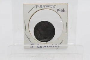 FRANKREICH 🇫🇷 FÜNF (5) RAPPEN MÜNZE 1906  - Bild 1 von 4