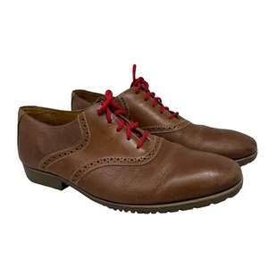 Clarks Tan Leather Oxford Dress Shoe Men’s 9.5 D Style 66100 LV - Picture 1 of 7