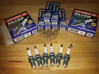 6x BRISK DR14YS-8 Upgrade Spark Plugs fit: Porsche 911 - 3.6/3.8 - 1988 to 2012 - Image 1 of 4