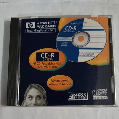Hewlett Packard C4437A CD-R, 74 Min. 8x (Single) (Discontinued by Manufacture) - Image 1 of 4