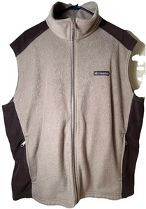 Columbia Weste Herren XL beige grau Steens Mountain Fleece Full Zip Outdoor Wandern - Bild 1 von 8