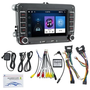 7" AUTORADIO GPS Navigation 32GB 2 DIN WIFI Für VW GOLF 5 6 Passat Touran Tiguan - Picture 1 of 14
