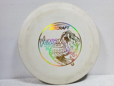 Discraft Disc Golf Pro D Venom Distance Driver PFN White 172 grams - Image 1 of 4