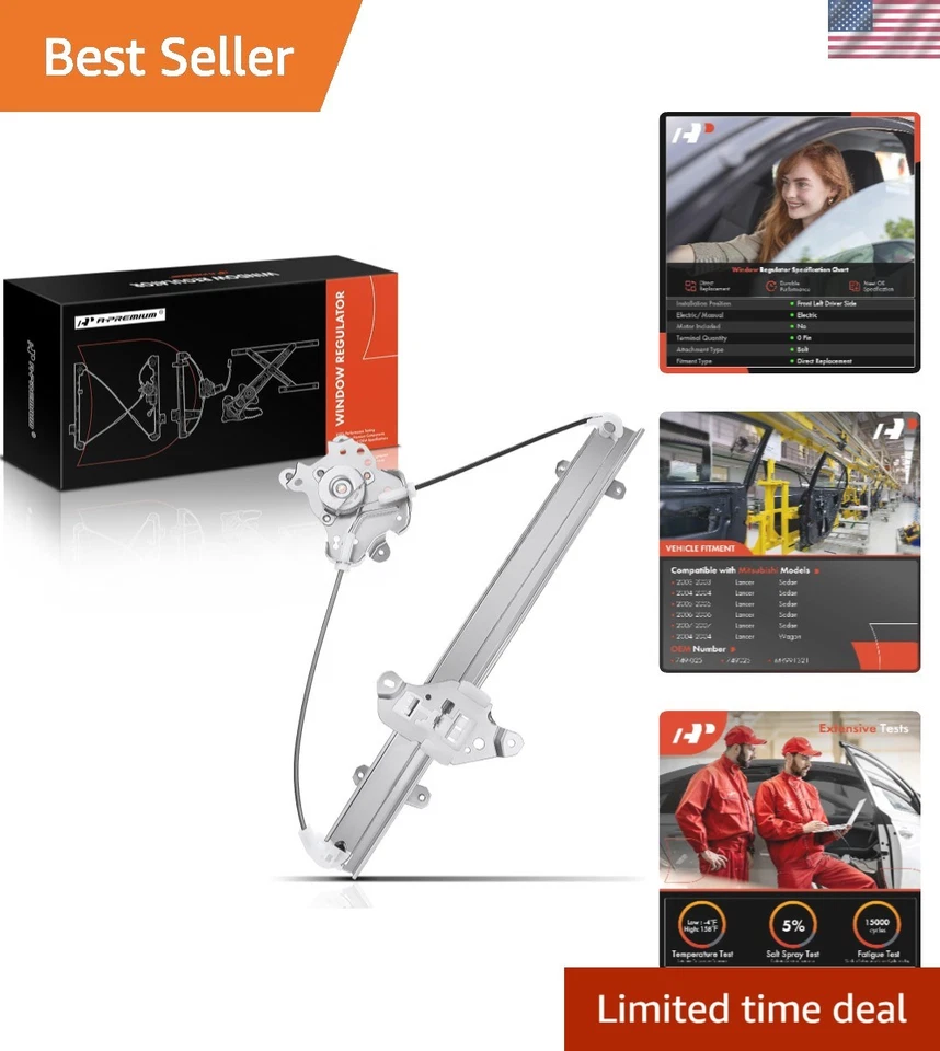 Regulador de ventana eléctrico eléctrico eléctrico sin motor compatible con Mitsubishi Lanc... Foto 1 de 4