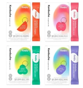 4 Packs Rally Kombucha Varies 10EA Sugar Free Live Probiotics MADE IN KOREA - Picture 1 of 6
