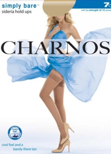 Charnos Simply Bare Sideria Lace Top Hold Ups 7 Denier Nude, Natural Tan M & L - Picture 1 of 4