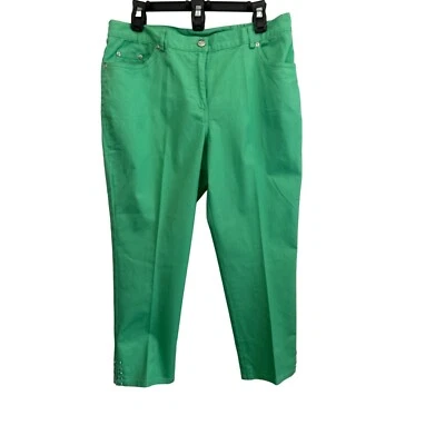 Pantalones cortos Hearts of Palm verde con detalles de perlas, talla 12 Foto 1 de 4