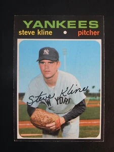Tarjeta de béisbol Topps #51 1971 de Steve Kline (casi nueva) - Imagen 1 de 2