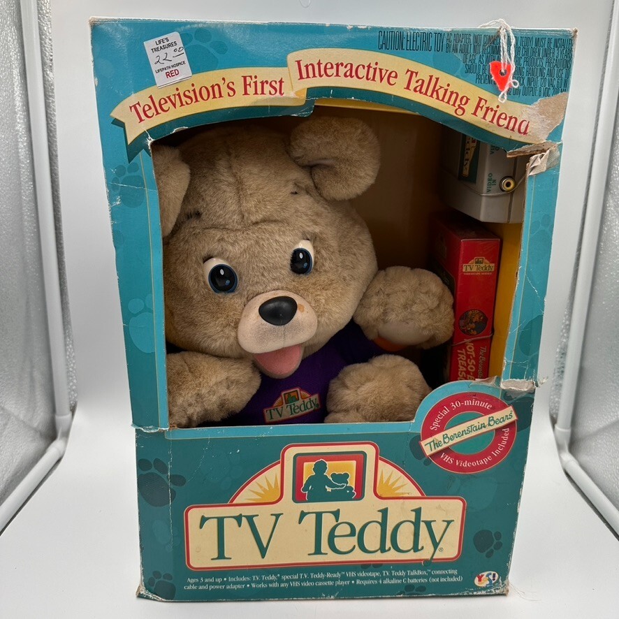 テレビ teddy VHS VCR Talking TV Teddy Bear - YouTube