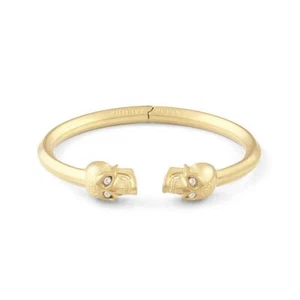 Philipp Plein Hombre Pulsera Brazalete Acero IP Oro 3D Calavera PJ8AA07BL - Imagen 1 de 6