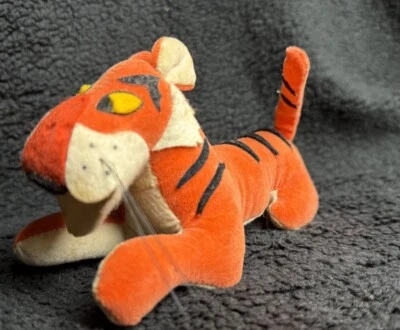 Peluche de aserrín de terciopelo Shere Khan vintage 1966 Walt Disney Jungle Book hecho en Japón Foto 1 de 4