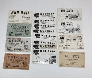 Ham Amateur Radio Call Cards Postcards - QSL Cards- Lot Of 16- Kansas - Picture 1 of 2
