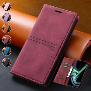 For Samsung A11 A21s A31 A41 A51 A71 Leather Wallet Case Magnetic Flip Cover - Zdjęcie 1 z 24