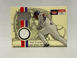 2001 Fleer Platinum National Patch Time - TONY GWYNN (white swatch) - Picture 1 of 1