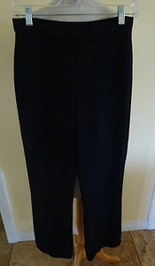 ST. JOHN BLACK COLLECTION BLACK WOOL BLEND SANTANA KNIT NARROW LEG PANT LN 2 - Picture 1 of 2