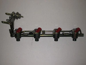 Set of 98 99 Nissan Altima Fuel Injectors & Rail Pressure Regulator KA24DE OEM - Picture 1 of 1