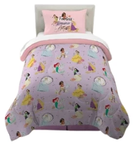 Disney Princess Kids 2pc Reversible Twin/Full Comforter Set-W28143042724 - Picture 1 of 8