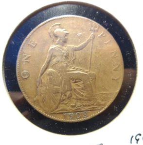 UK GB  1908  1 Penny * King Edward VII  * 👀 - Picture 1 of 2