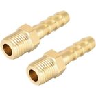 2Pcs M14-1.5 M10-1 Barbed Hose Fittings  Air, Water, Fuel, Oil And Inert Gases