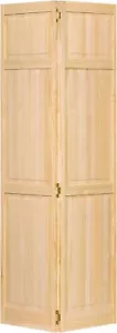Bi-fold Closet Door Six Panel Solid Wood NEW 24" x 80" - Picture 1 of 8