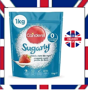 Canderel Sugarly Crunchy Sweetener 1kg – VALUE PACK – Equivalent to 2kg of Sugar