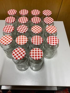 18 große Einkochgläser, Einmachgläser Schraubgläser 720ml gl. Form NEUE DECKEL - Bild 1 von 3