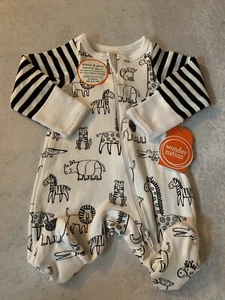Wonder Nation. Baby Sleep and Play Sleepwear. Zoo Animals. Size~Preemie~NWT. - Picture 1 of 5