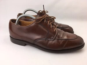 Cole Haan EE. UU. Para Hombres Delantal de Cuero Marrón Punta Dividida 328604 Zapato de Vestir Oxford 9.5 D - Imagen 1 de 11