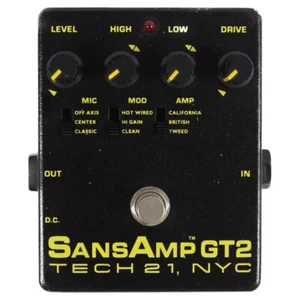 Tech21 SansAmp GT2 Distortion Guitar Effect Pedal Used - Picture 1 of 3