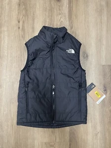 NWT North Face down black vest boys size 7/8 - Picture 1 of 6
