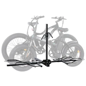 2-Bike Platform Style Fat Tire Electric Bicycle Rider Hitch Mount Carrier Rack - Picture 1 of 13