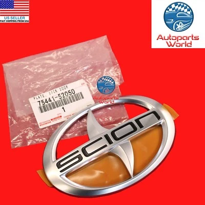GENUINE SCION 2008-2010 xB FRONT | 2004-2006 xA REAR CHROME EMBLEM 75441-52050 - Image 1 of 4