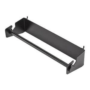 BUNKER Black Paper Towel Roll Holder Attaches To Pegboard W 340 x H 76mm 07433 - Picture 1 of 4